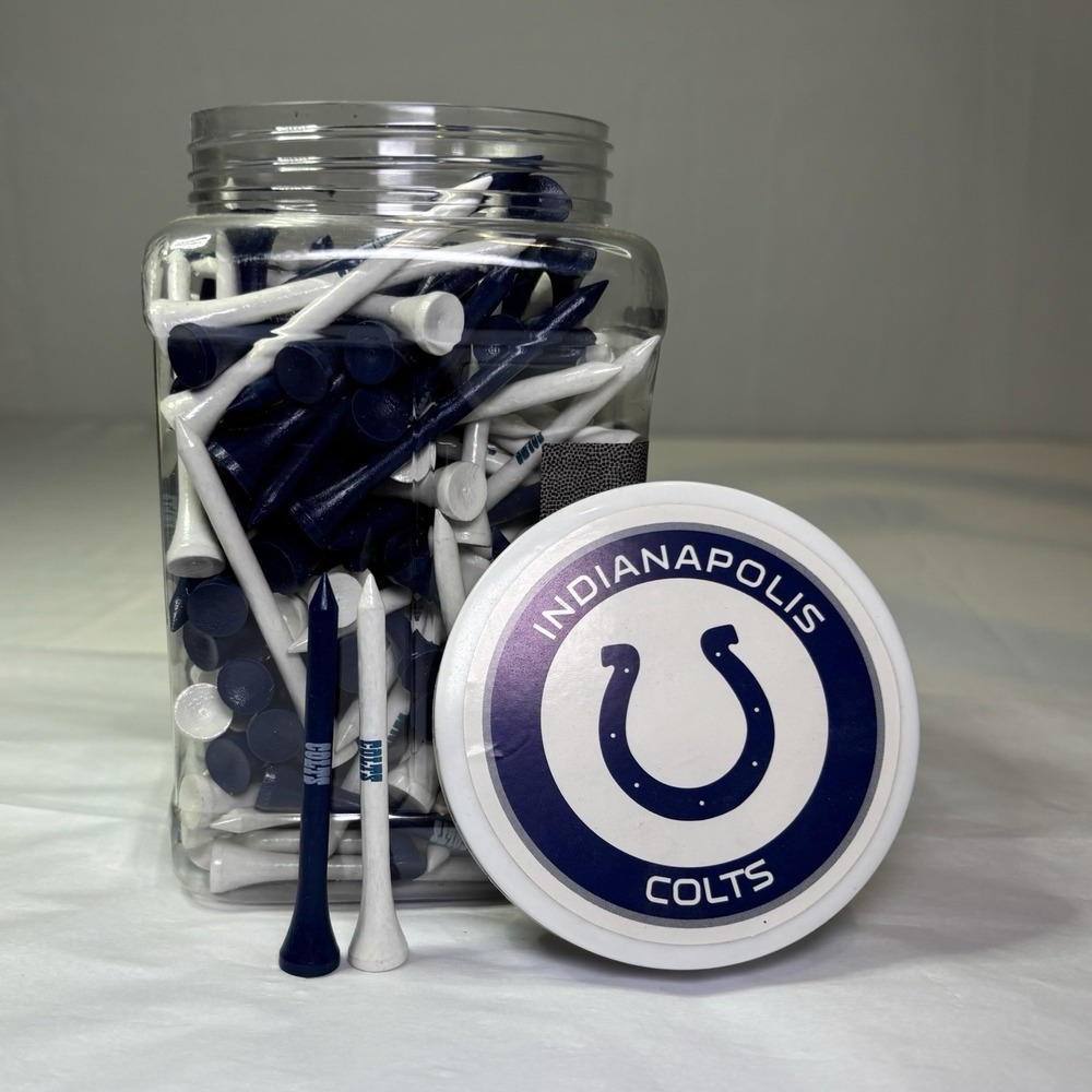Indianapolis Colts NFL 175 pc Tee Jar by Team Golf 2-3/4 inch‎ Regulation Tees